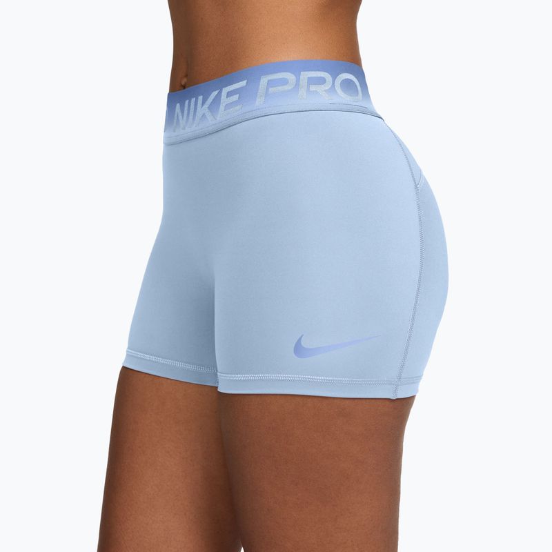 Dámske tréningové šortky Nike Pro hydrogen blue/aluminum 3