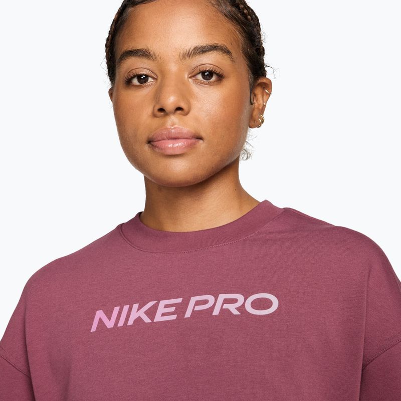 Dámske tričko longsleeve Nike Pro pink smoke/bleached lilac 3