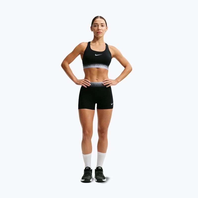 Fitness podprsenka Nike Pro black/black/ghost/smoke grey 7
