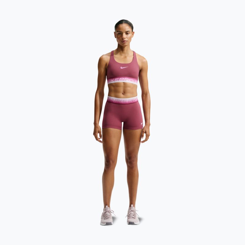 Dámske tréningové šortky Nike Pro pink smoke/bleached lilac 2