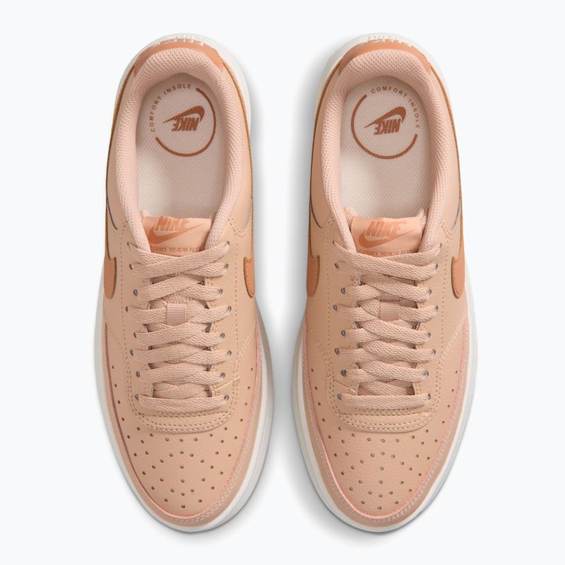 Dámske topánky Nike Court Vision Alta shimmer/sail/light cognac 4