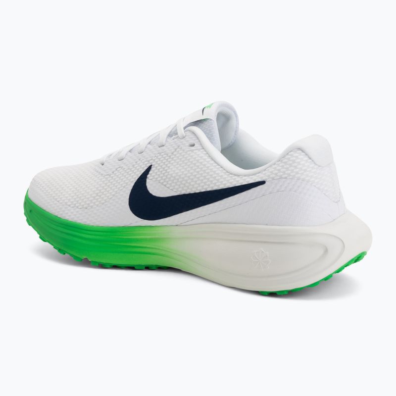 Pánske bežecké topánky Nike Revolution 8 white/green spark/midnight navy 3