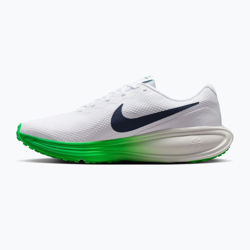 Pánske bežecké topánky Nike Revolution 8 white/green spark/midnight navy 2