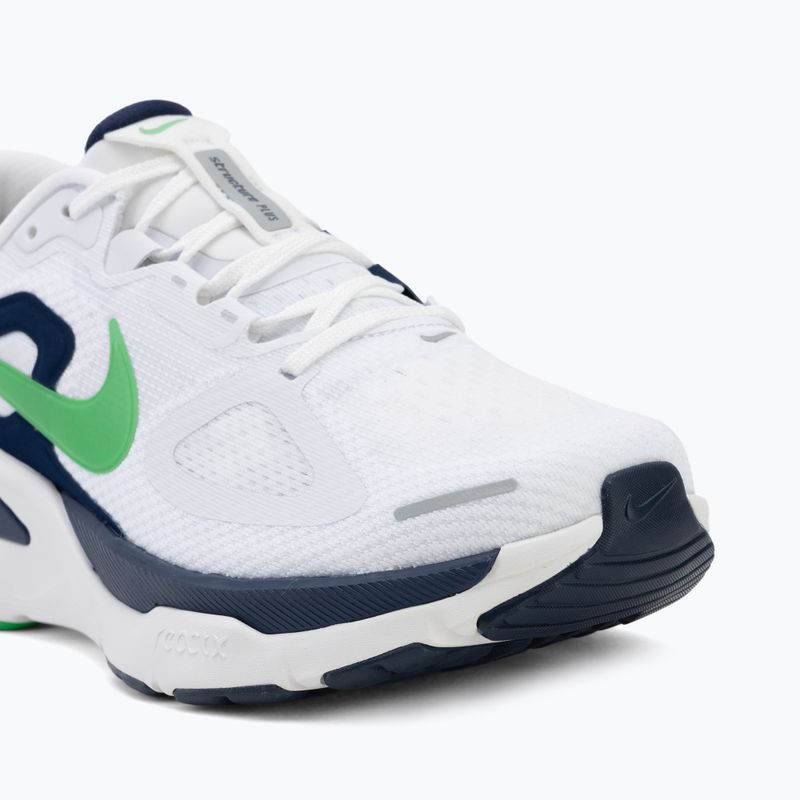 Pánske bežecké topánky Nike Structure Plus white/midnight navy/green spark 7