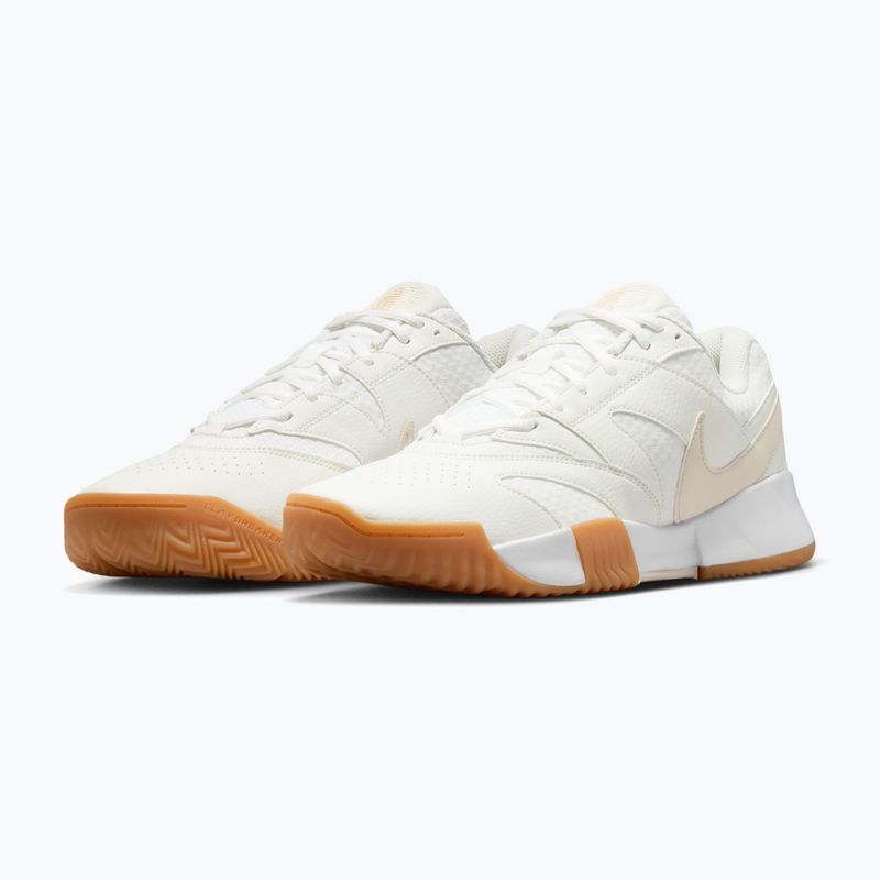 Pánske tenisové topánky Nike Court Lite 4 White/Summit White/Linen/Light Orewood Brown 3