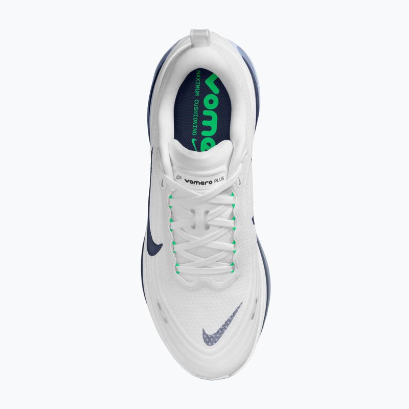 Pánske bežecké topánky Nike Vomero Plus white/green spark/midnight navy 4