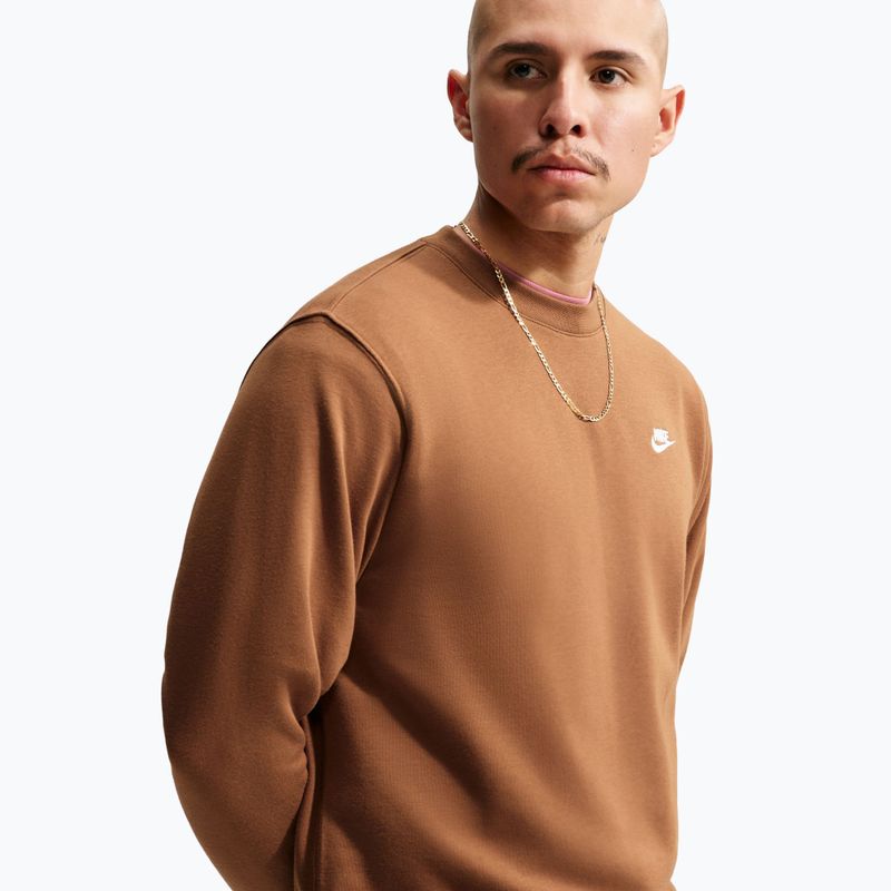 Pánska mikina Nike Club ale brown/white 4