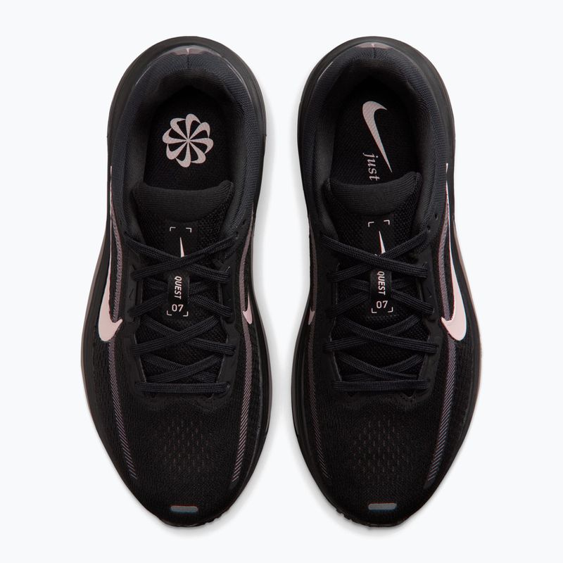 Dámske bežecké topánky Nike Quest 7 black/taupe haze/silt red 5