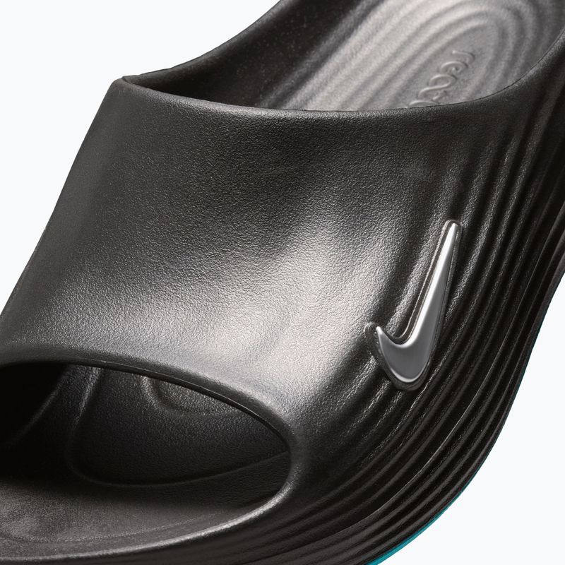 Pánske šľapky Nike ReactX Rejuven8 black/gamma blue/metallic silver 5