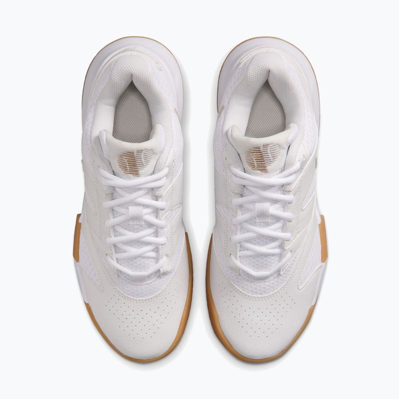 Dámske tenisové topánky Nike Court Lite 4 White/Summit White/Linen/Light Orewood Brown 5