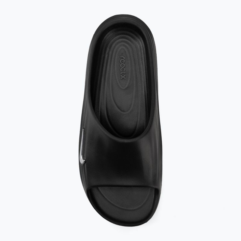 Pánske šľapky Nike ReactX Rejuven8 black/gamma blue/metallic silver 5