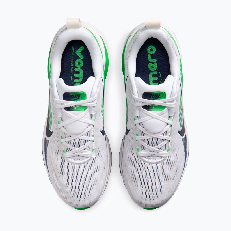 Pánske bežecké topánky Nike Vomero 18 white/green spark/midnight navy 5