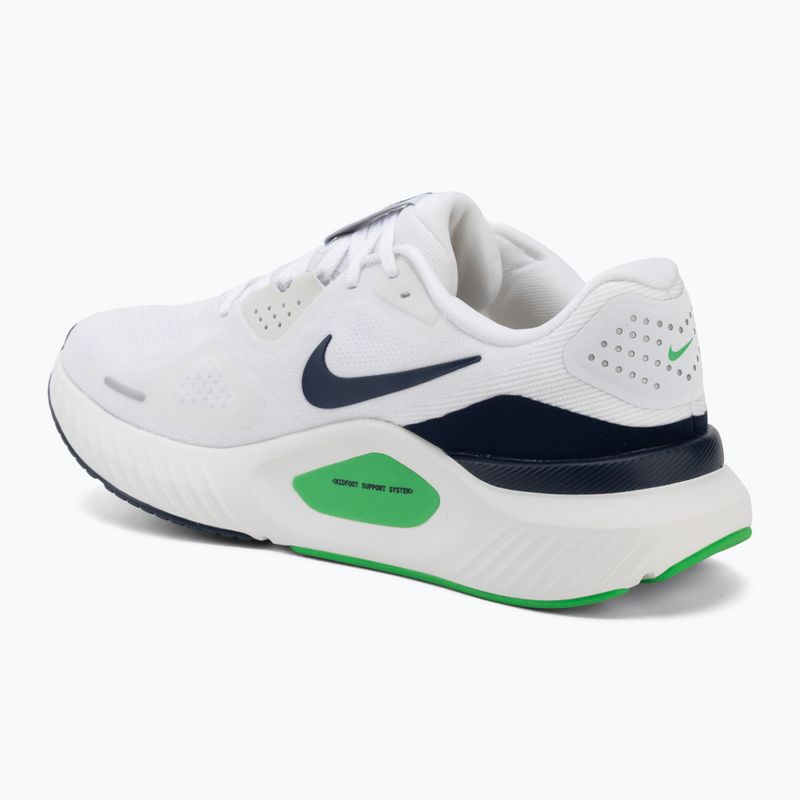 Pánske bežecké topánky Nike Structure 26 white/green spark/midnight navy 3