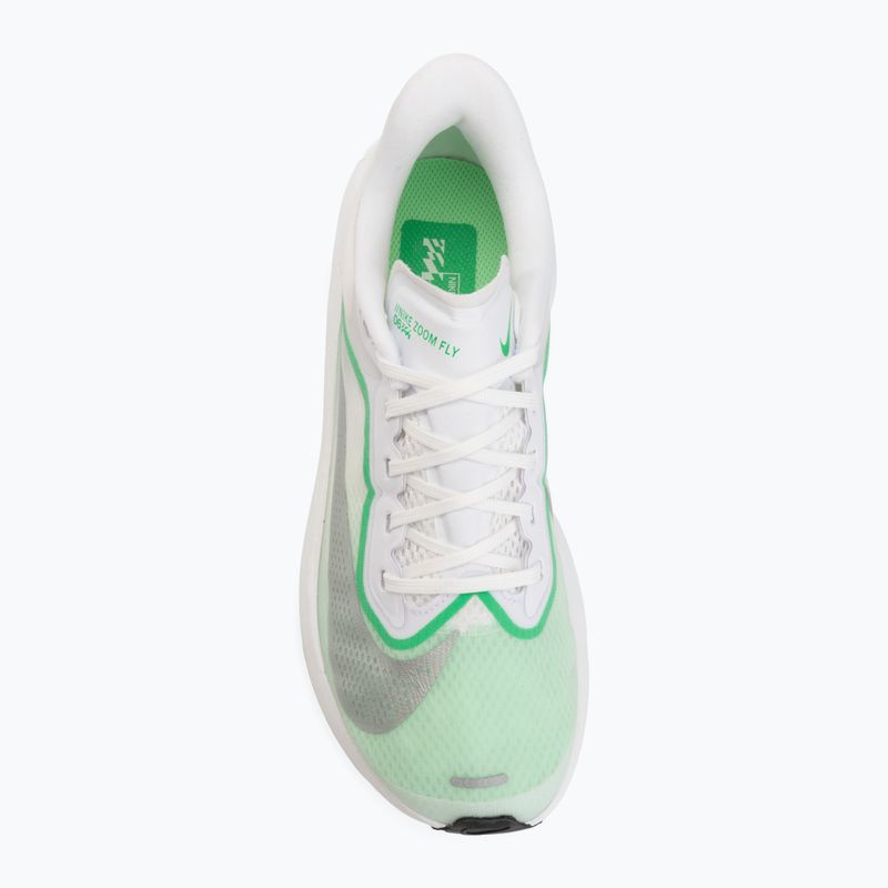 Dámske bežecké topánky Nike Zoom Fly 6 white/illusion green/metallic silver 5