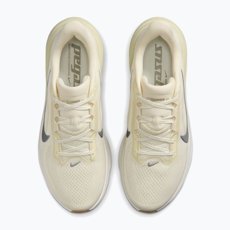 Pánske bežecké topánky Nike Pegasus 42 coconut milk/light khaki/metallic silver 4