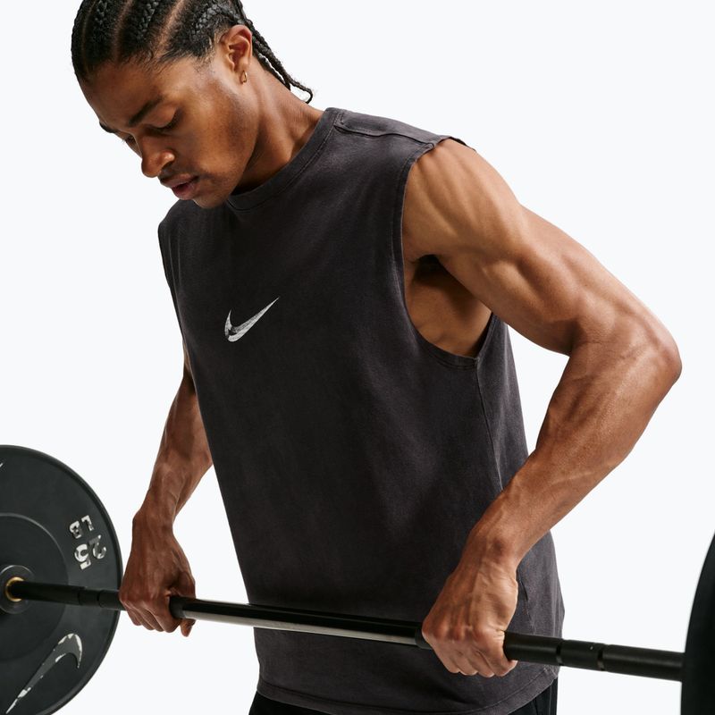 Pánske tréningové tričko Nike Sleeveless T-Shirt black/white 5