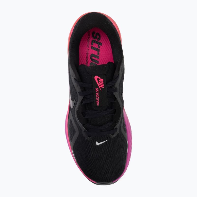 Dámske bežecké topánky Nike Structure 26 black/hyper pink/laser crimson/black 5