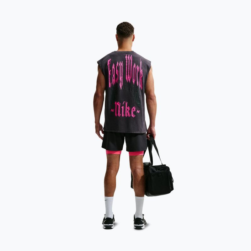 Pánske tréningové tričko Nike Sleeveless T-Shirt black/hyper pink 2