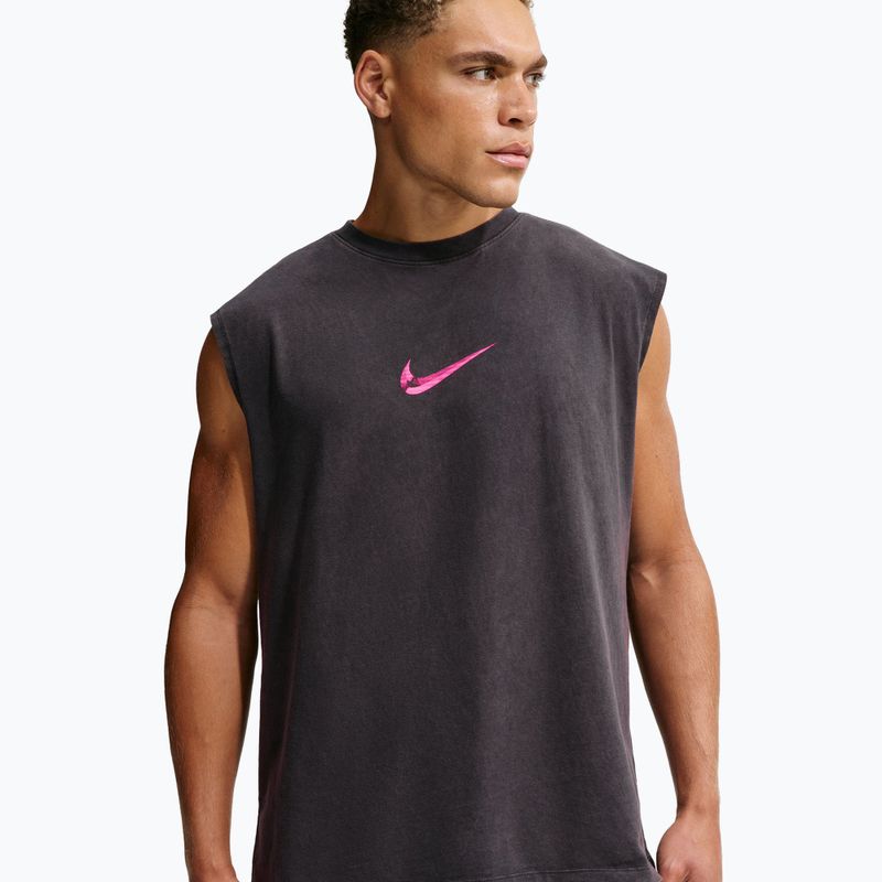 Pánske tréningové tričko Nike Sleeveless T-Shirt black/hyper pink 3