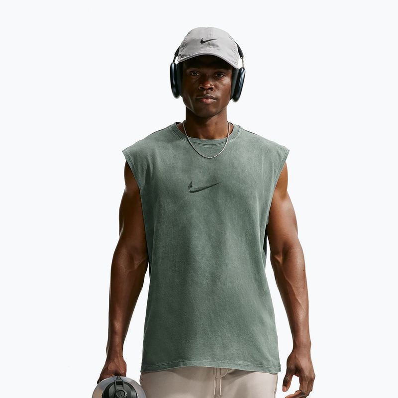 Pánske tréningové tričko Nike Sleeveless T-Shirt camo green/light army