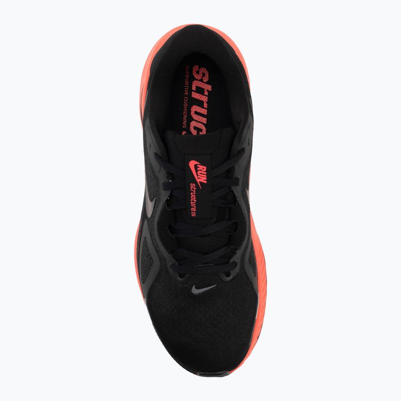 Pánske bežecké topánky Nike Structure 26 black/bright crimson/metallic dark grey 5