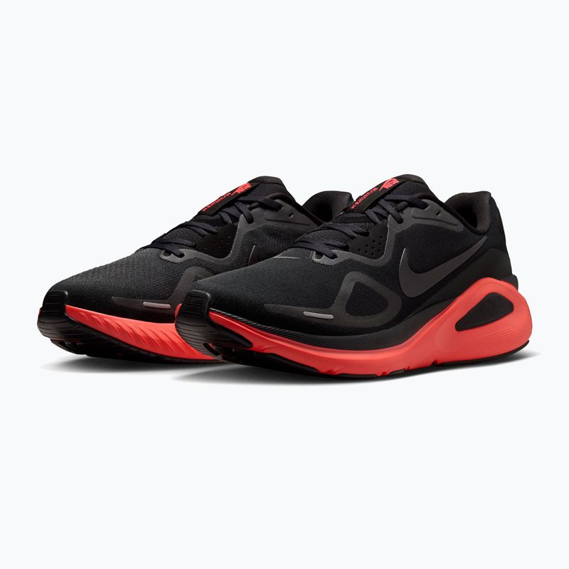Pánske bežecké topánky Nike Structure 26 black/bright crimson/metallic dark grey 3