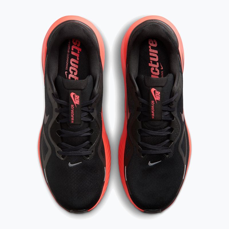 Pánske bežecké topánky Nike Structure 26 black/bright crimson/metallic dark grey 5