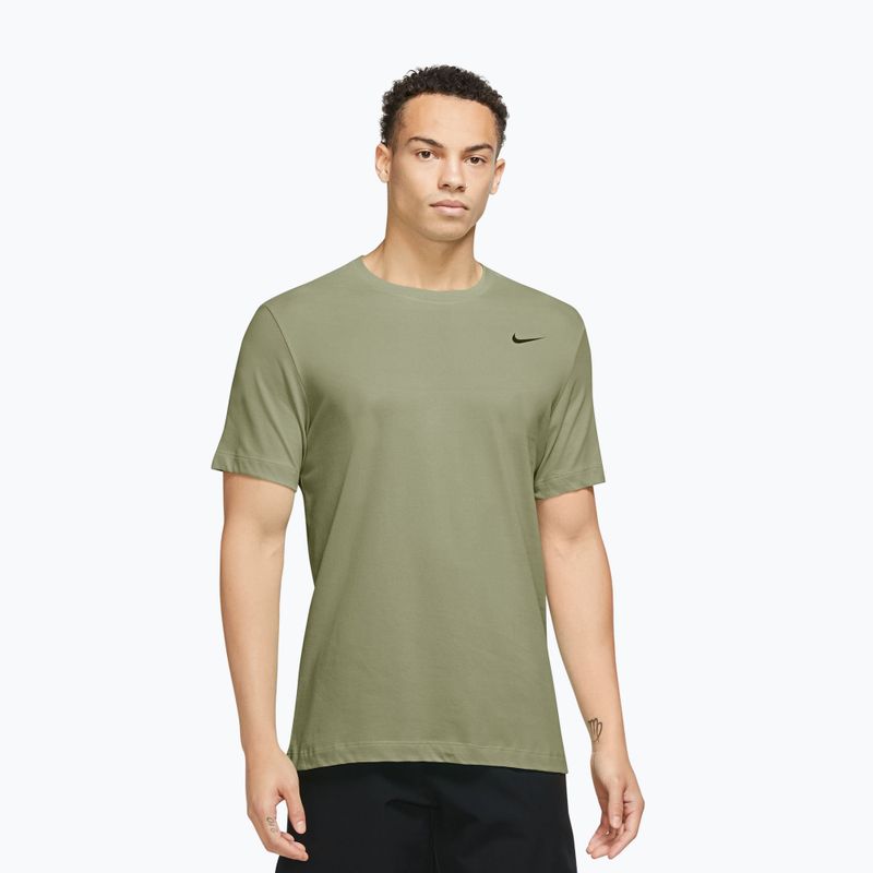 Pánske tréningové tričko Nike Dri-FIT dusty olive/black