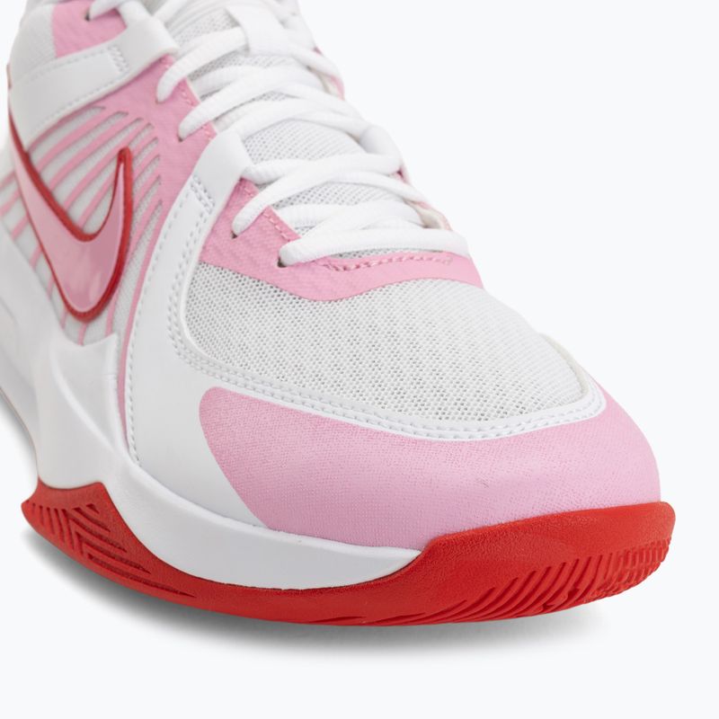 Volejbalové topánky Nike Zoom Hyperspeed Court 2 white/pink rise/university red 7