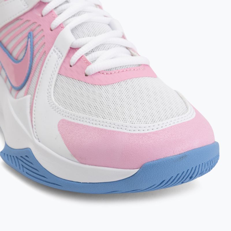 Volejbalové topánky Nike Zoom Hyperspeed Court 2 white/pink rise/valor blue 7