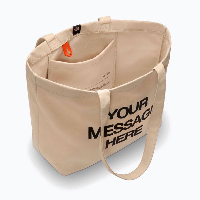 Taška Nike Heritage "Your Message Here" Tote 22 l oatmeal/safety orange/safety orange 4