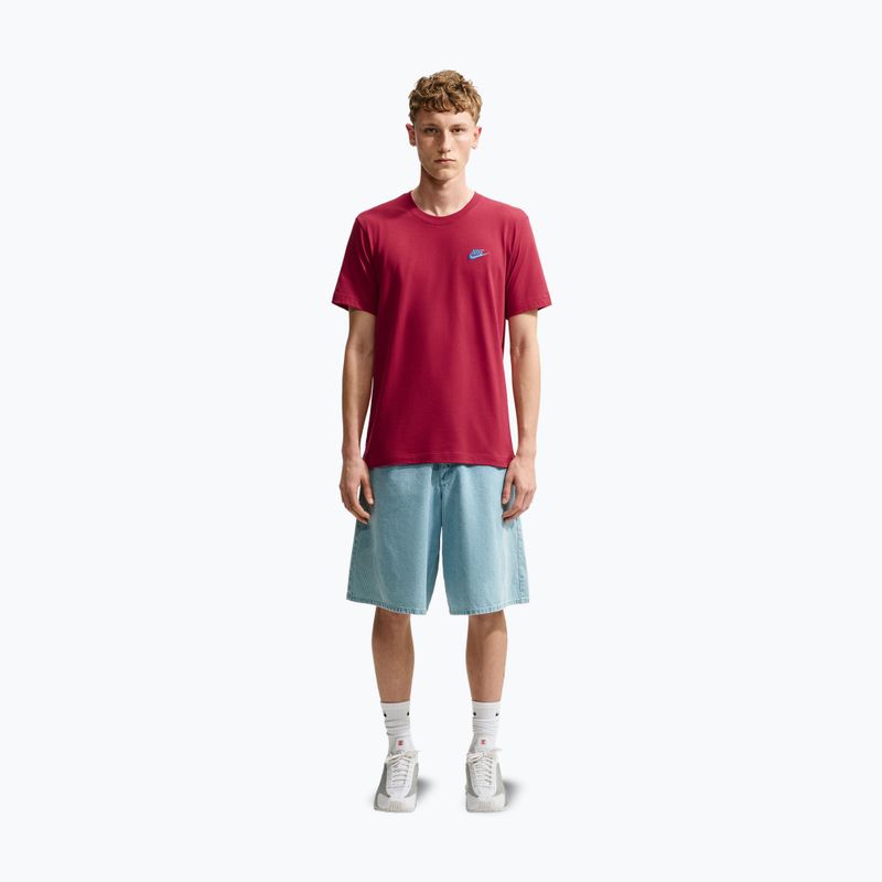 Pánske tričko Nike Sportswear Club tough red/football blue 7