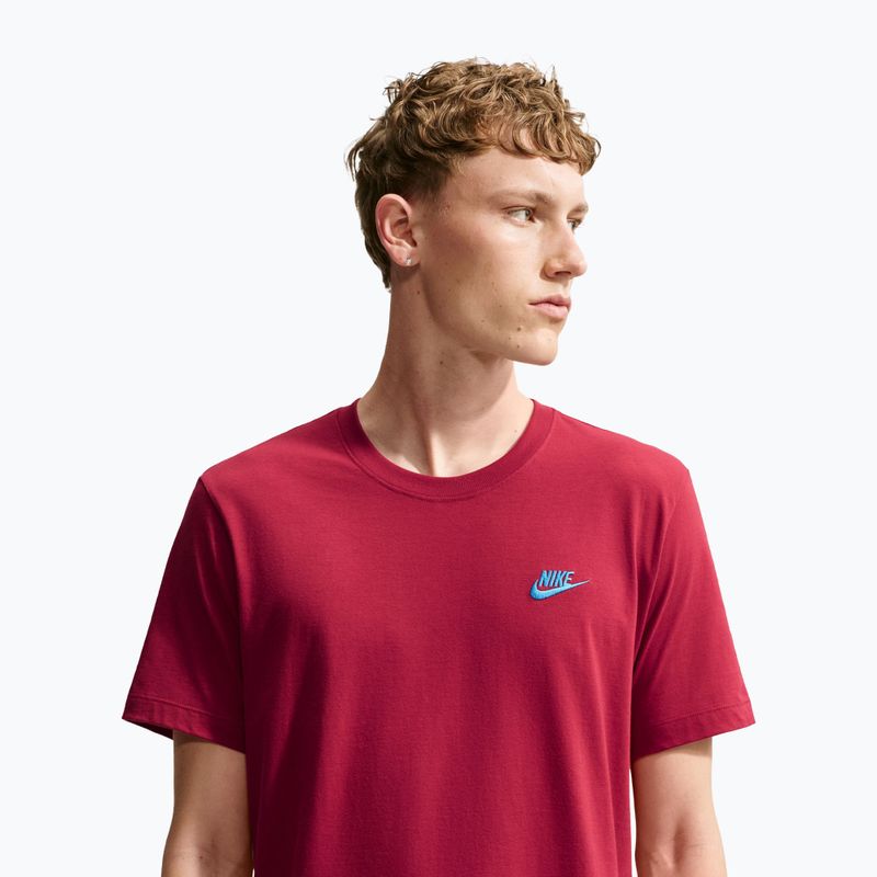 Pánske tričko Nike Sportswear Club tough red/football blue 5