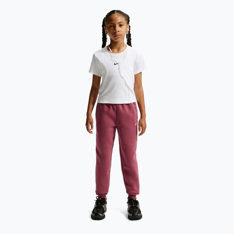 Detské nohavice Nike Sportswear Studio pink smoke/white 2