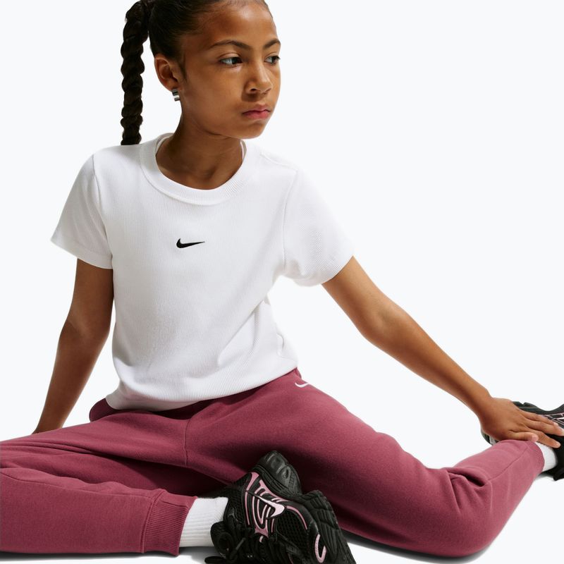 Detské nohavice Nike Sportswear Studio pink smoke/white 7