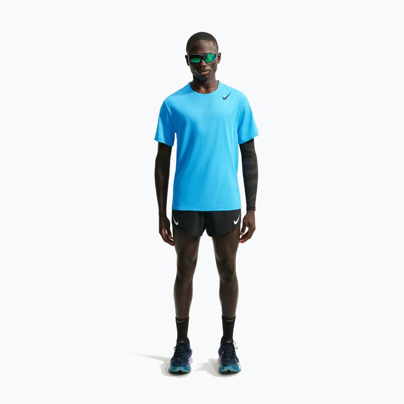 Pánske bežecké tričko Nike AeroSwift light current blue/black 2