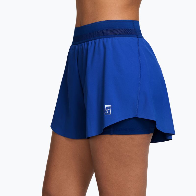Dámske tenisové šortky Nike Court Ace Advantage old royal/white 3