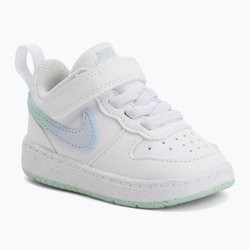 Detské topánky Nike Court Borough Low white/football grey/arctic green 6