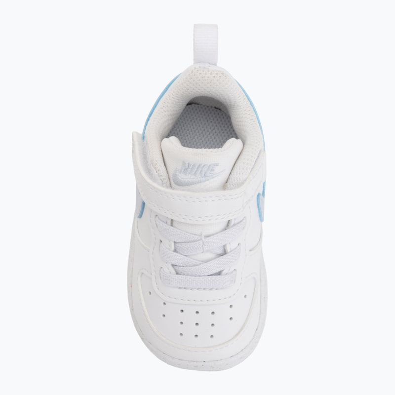 Detské topánky Nike Court Borough Low white/football grey/arctic green 10