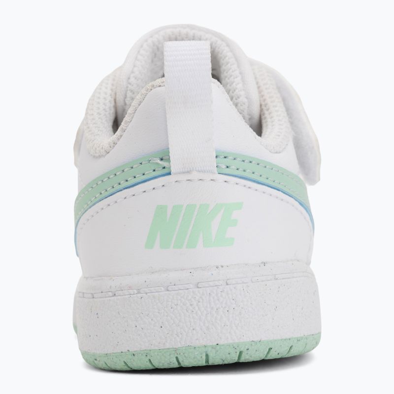 Detské topánky Nike Court Borough Low white/football grey/arctic green 11