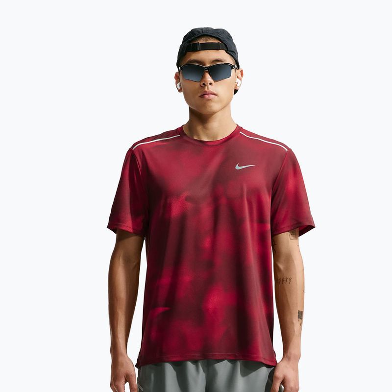 Pánske bežecké tričko Nike Miler light crimson