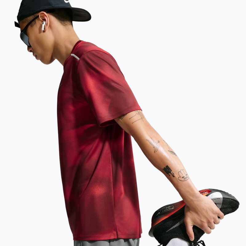 Pánske bežecké tričko Nike Miler light crimson 5