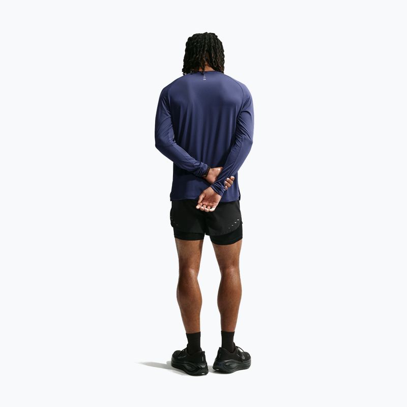 Pánske bežecké tričko longsleeve Nike Stride Dri-Fit ADV Midnight Navy 3