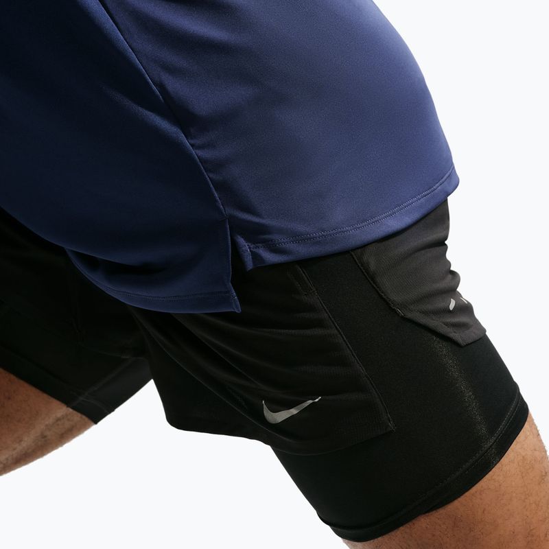Pánske bežecké tričko longsleeve Nike Stride Dri-Fit ADV Midnight Navy 7