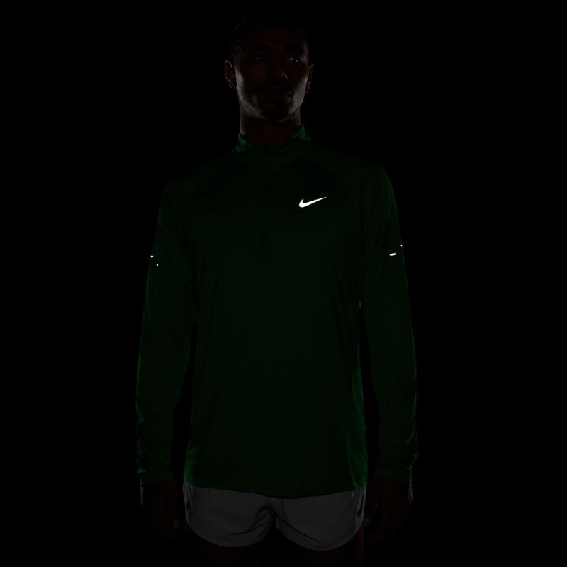 Pánska bežecká mikina Nike Stride 1/4 Zip Dri-Fit green spark 4