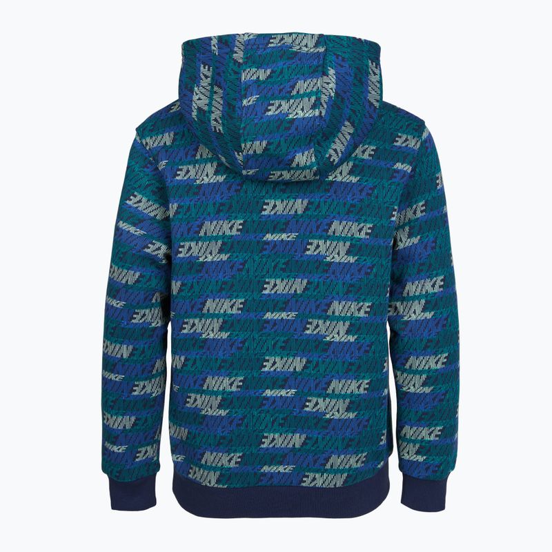 Detská mikina Nike Sportswear Club Fleece bright spruce/midnight navy/game royal 2