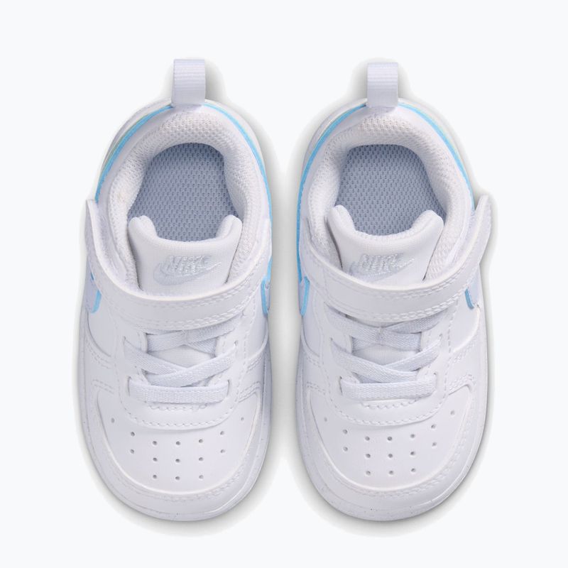 Detské topánky Nike Court Borough Low white/football grey/arctic green 4