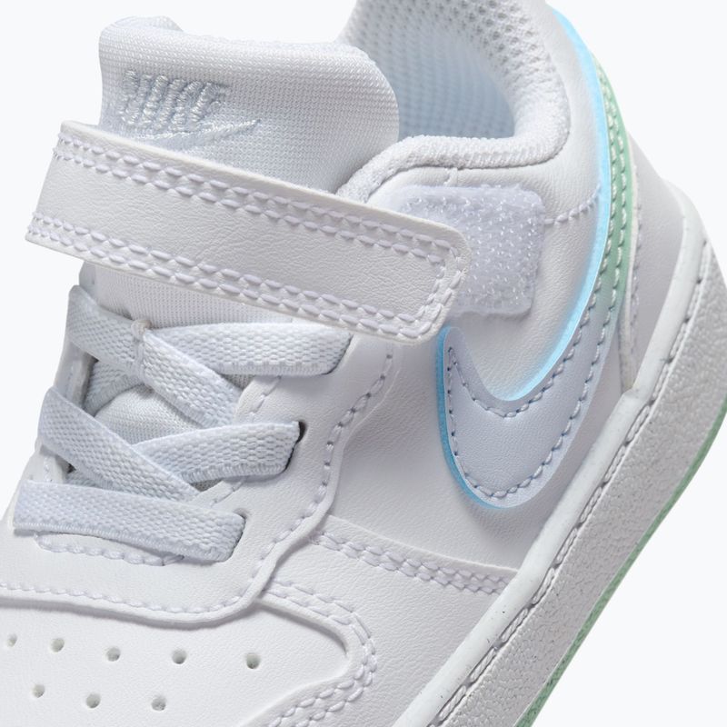 Detské topánky Nike Court Borough Low white/football grey/arctic green 5