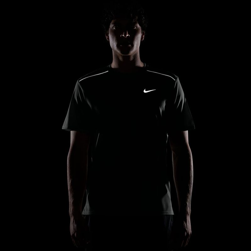 Pánske bežecké tričko Nike Miler Dri-Fit UV camo green 4
