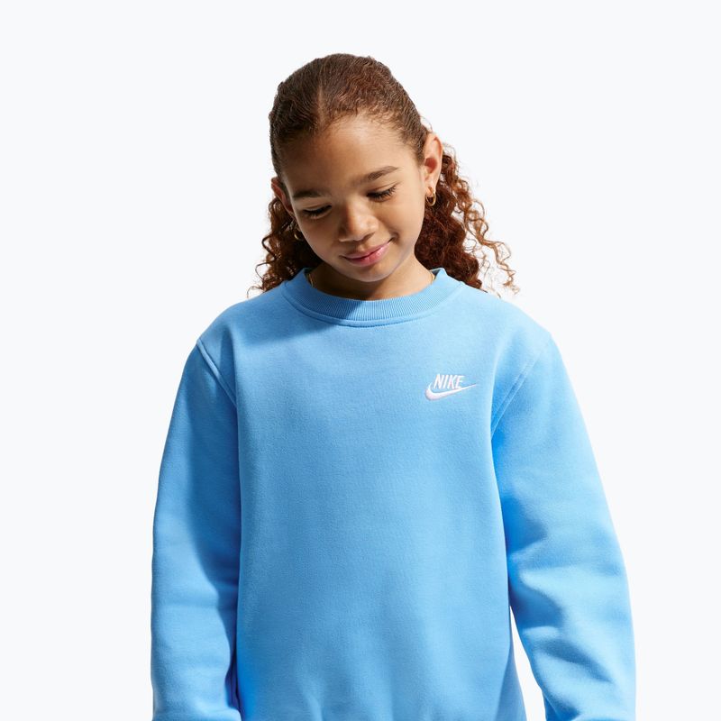 Detská mikina Nike Sportswear Club Fleece football blue/white 3